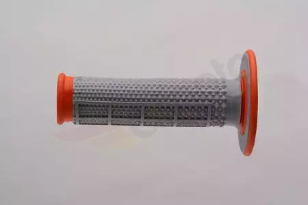Renthal MX tvåkomponents Tapered Half Waff grå/orange manschetter-1