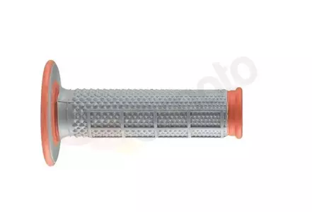 Punhos Renthal MX de dois componentes Tapered Half Waff cinzento/laranja-2