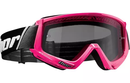 Thor Combat Sand motoros szemüveg Enduro Cross FLO rózsaszín/fekete-1