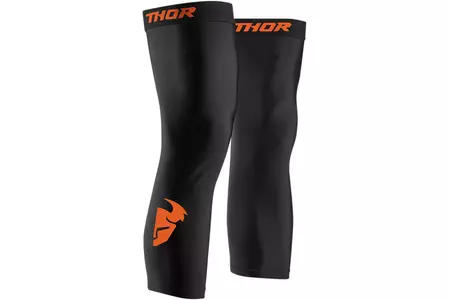 Thor Comp S8 чорапи - къси чорапи под ортези черни/оранжеви 2XL/3XL - 2704-0457