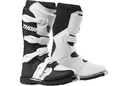 Thor Blitz XP S9W дамски обувки за ендуро крос черно/бяло 5-1