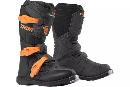 Thor Junior Blitz YP S9Y Enduro Cross μπότες πορτοκαλί 1-1