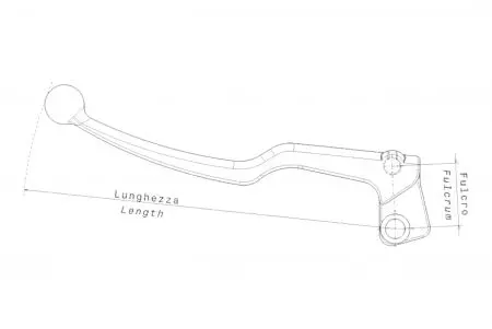 Palanca de freno izquierda completa con empuñadura-2