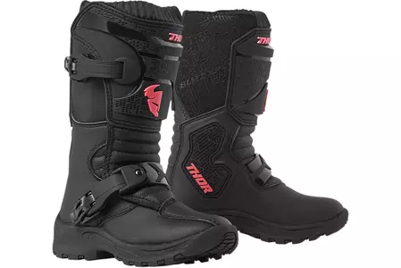 Thor MINI Blitz XP S9 Enduro Cross batai juoda/rožinė 13 - 3411-0545