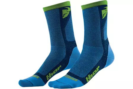 Κάλτσες Thor Dual Sport S6 μπλε/πράσινες 10-13 - 3431-0280
