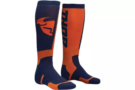 Thor MX S8 hohe Socken Enduro Cross Navy/orange 10-13 - 3431-0378