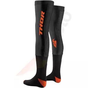 Thor COMP S8 дълги чорапи под ортези черни/червени оранжеви S/M-2