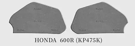 Prindere rezervor Keiti Honda 600 R negru