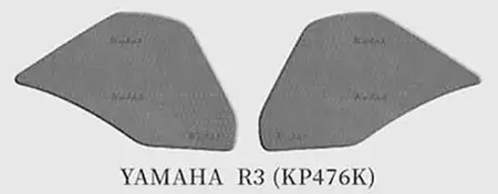 Ръкохватка на резервоара Keiti Yamaha R3 Black