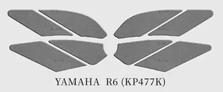 Χειρολαβή δεξαμενής Keiti Yamaha R6 Μαύρο
