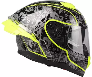 Lazer Rafale SR capacete integral de motociclista $13 Original preto amarelo Fluo L-2