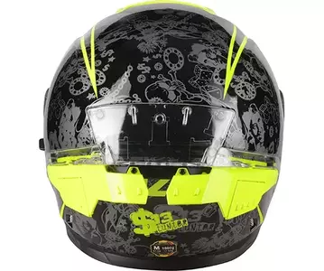 Lazer Rafale SR capacete integral de motociclista $13 Original preto amarelo Fluo L-4