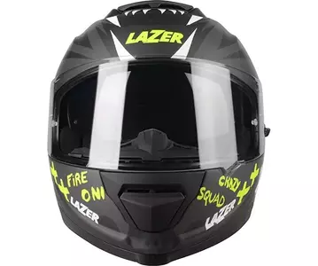 Lazer Rafale SR Ride Oni capacete integral de motociclista preto Cinzento Amarelo Fluo mate XS-5