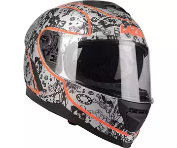 Lazer Rafale motociklistička kaciga s punim licem 13 USD Izvorna srebrna narančasta fluo mat crna L-1
