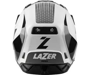 Lazer X9 Iron Wit Zwart Zilver 2XL капска за ендуро моціклет-4