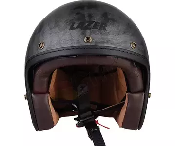 Lazer Mambo Evo Cafe Racer Alu escovado mate capacete aberto de motociclista L-2