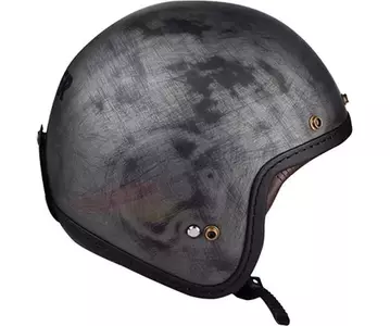 Lazer Mambo Evo Cafe Racer Alu escovado mate capacete aberto de motociclista L-3