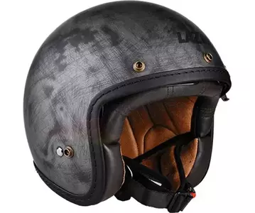 Lazer Mambo Evo Cafe Racer Alu escovado mate capacete aberto de motociclista L-6