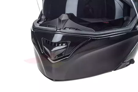 Lazer Paname Evo Z-Line melna metāla XS motocikla žokļa ķivere-10