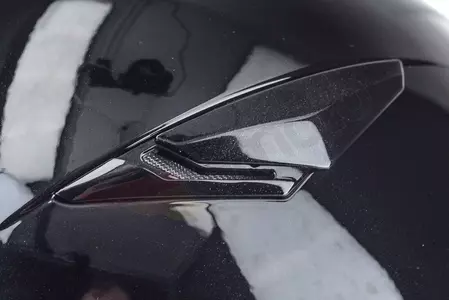 Capacete de motociclista Lazer Paname Evo Z-Line em metal preto com maxilar em S-11