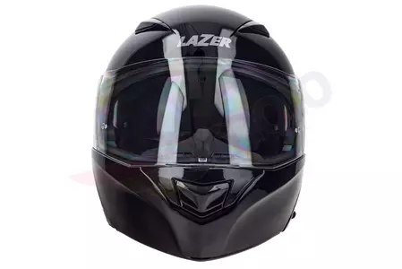 Capacete de motociclista Lazer Paname Evo Z-Line em metal preto com maxilar em S-3