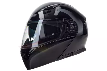 "Lazer Paname Evo Z-Line" juodas metalinis 2XL motociklininko šalmas-2