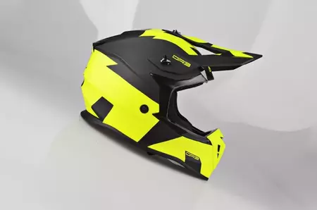 Lazer OR3 Rocky casco moto enduro nero giallo XS-2