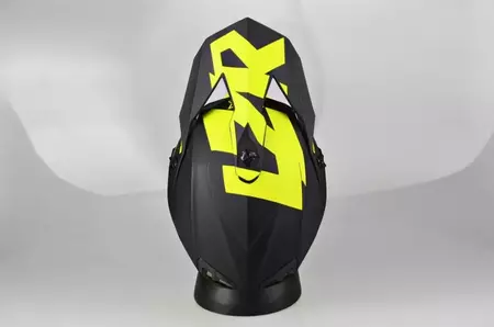 Lazer OR3 Rocky enduro motorcykelhjälm svart gul XS-3