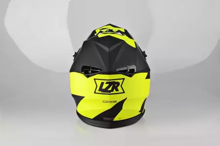 Lazer OR3 Rocky enduro moottoripyöräkypärä musta keltainen XS-4