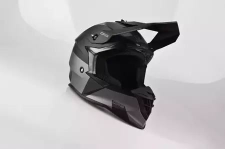 Lazer OR3 Rocky juodas pilkas XS enduro motociklininko šalmas-1