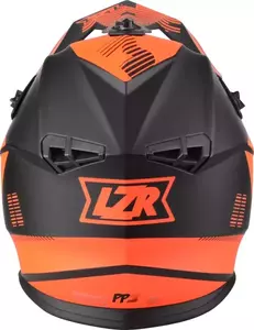 Lazer OR3 PP3 casco moto enduro nero rossoFluo opaco XS-4