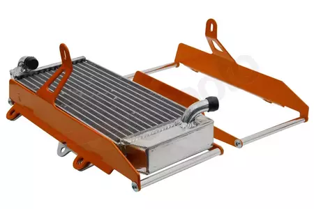 CrossPro bouchons de radiateur aluminium version ventilateur KTM EXC 17-18 EXC-F 17-19 Husqvarna TE FE 17-18 orange - 2CP06001680010