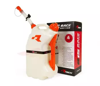 Kraftstoff Benzin Schnelltank Kanister Racetech 15 Liter Quick Fill orange-1