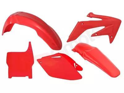 Komplet plastików Racetech Honda CRF 250R 06-07 czerwony z tablicą - CRF-RS0-508
