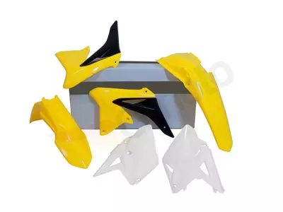 Kit plastique RACETECH couleur origine blanc/jaune Suzuki RM-Z450 - RMX-OEM-411