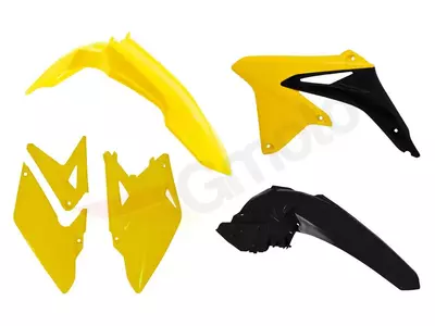 Kit plastique RACETECH couleur origine jaune/noir Suzuki RMX450Z - RMX-OEM-491