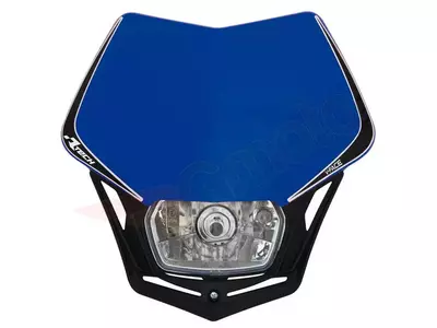 Lampa przednia Racetech V-FACE niebieski czarny-1