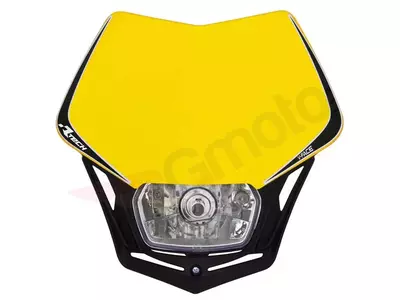 Lampa przednia Racetech V-FACE żółty czarny-1