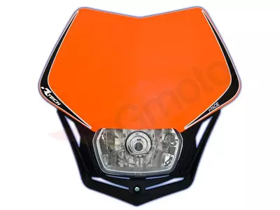 Lampa przednia Racetech V-FACE pomarańczowy czarny-1