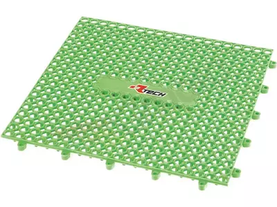"Racetech" kilimėlis motociklui žalias 9 moduliai 33x33cm dydžio-1