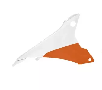 Racetech 10 luchtfilterdeksels oranje wit - KT04054999WRT