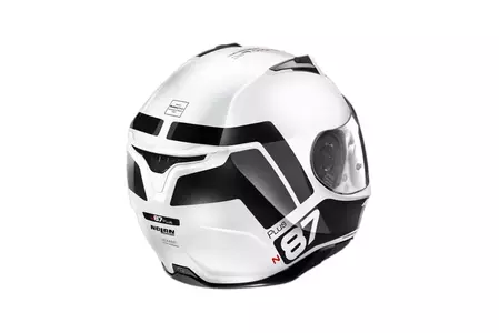 Nolan N87 Plus Distinctive N-COM Metal White L motociklistička kaciga koja pokriva cijelo lice-2