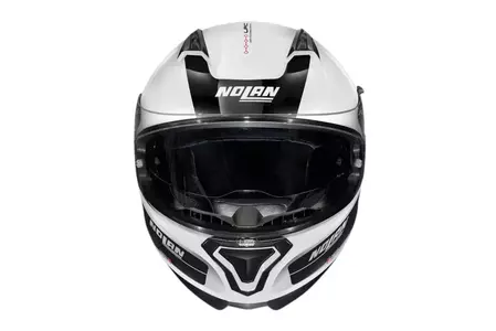 Nolan N87 Plus Distinctive N-COM Metal White L motociklistička kaciga koja pokriva cijelo lice-3