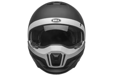 Bell Broozer cască de motocicletă modulară de motocicletă cranium mată negru/alb L-3