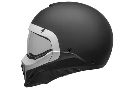 Bell Broozer cască de motocicletă modulară de motocicletă cranium mată negru/alb L-4