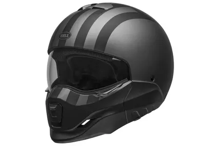 Bell Broozer free ride modular motorbike helmet matte grey/black L - BROOZER-FRE-70-L