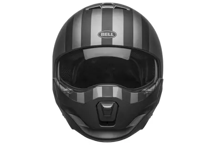 "Bell Broozer free ride" modulinis motociklininko šalmas matinės pilkos/juodos spalvos M-3