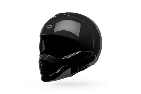 Modulārā motociklista ķivere Bell Broozer melnā krāsā L - BROOZER-SOL-01-L