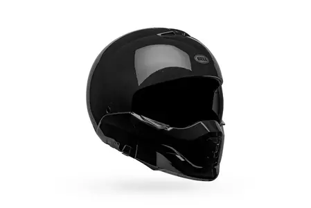 Modulārā motociklista ķivere Bell Broozer melnā krāsā L-2