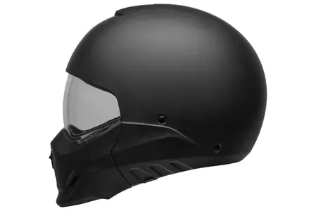 Cască de motocicletă Bell Broozer solidă neagră mată S modulară pentru motociclete-4